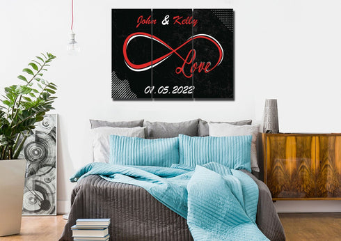 Infinite Love Loop - Personalized Canvas #2