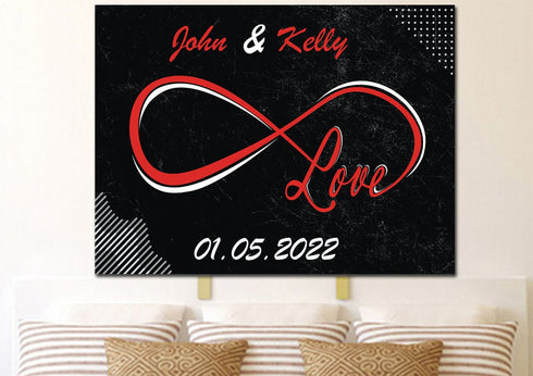 Infinite Love Loop - Personalized Canvas #2