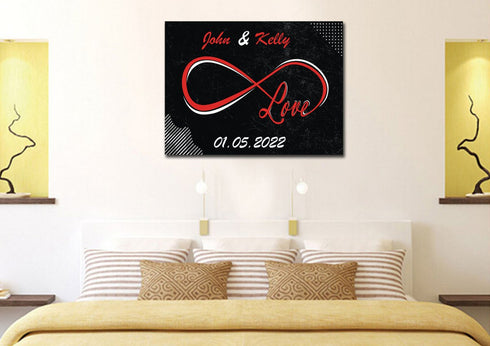 Infinite Love Loop - Personalized Canvas #2