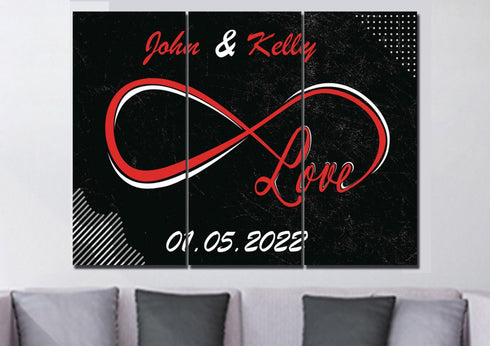 Infinite Love Loop - Personalized Canvas #2