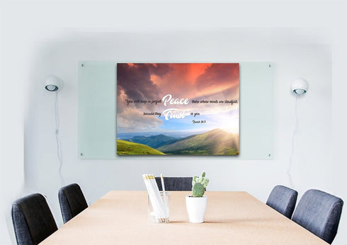 Isaiah 26:3 NIV Keep in Perfect Peace Canvas Wall Art Print