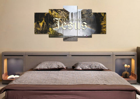 It's all about Jesus Wall Art Canvas Print