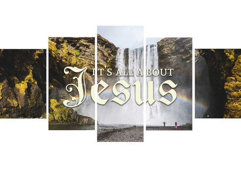 It's all about Jesus Wall Art Canvas Print