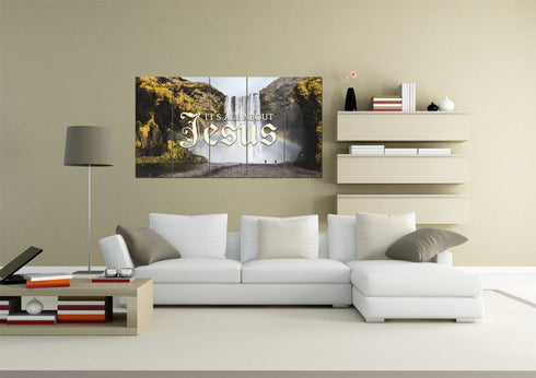 It's all about Jesus Wall Art Canvas Print