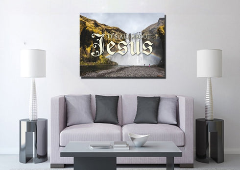 It's all about Jesus Wall Art Canvas Print