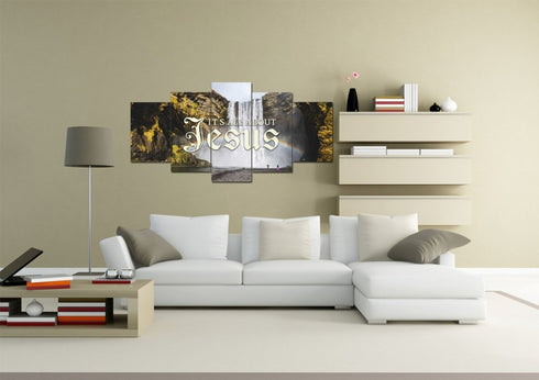 It's all about Jesus Wall Art Canvas Print