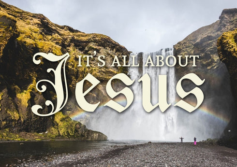 It's all about Jesus Wall Art Canvas Print