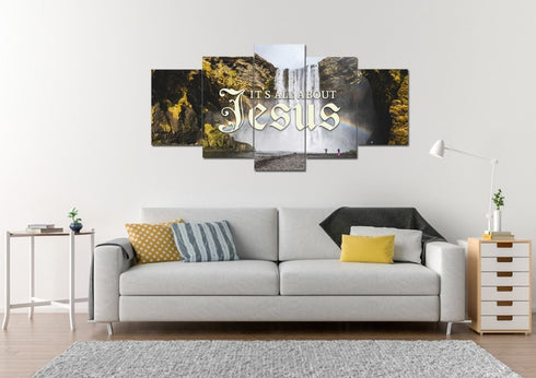 It's all about Jesus Wall Art Canvas Print