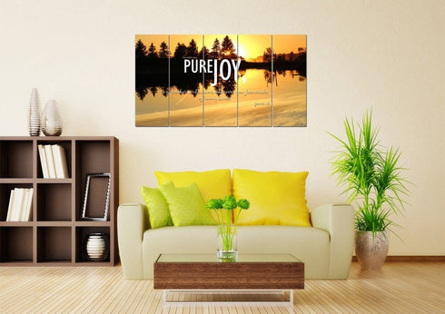 James 1:2 NIV Consider it Pure Joy Wall Art Canvas Print