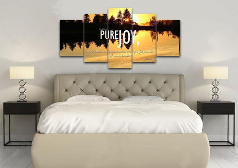 James 1:2 NIV Consider it Pure Joy Wall Art Canvas Print
