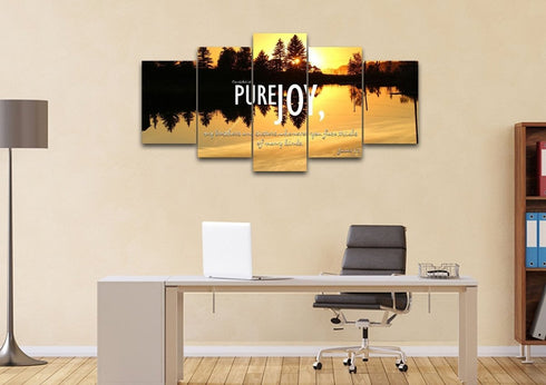 James 1:2 NIV Consider it Pure Joy Wall Art Canvas Print