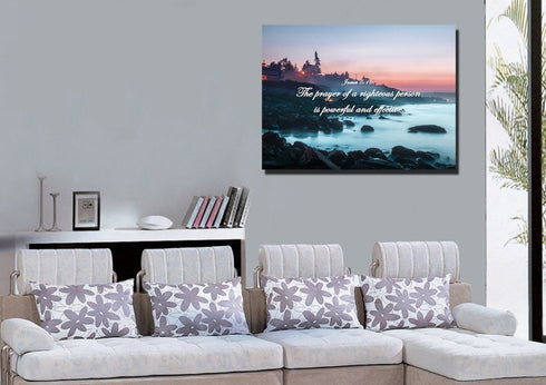 James 5:16 Wall Art Canvas Print