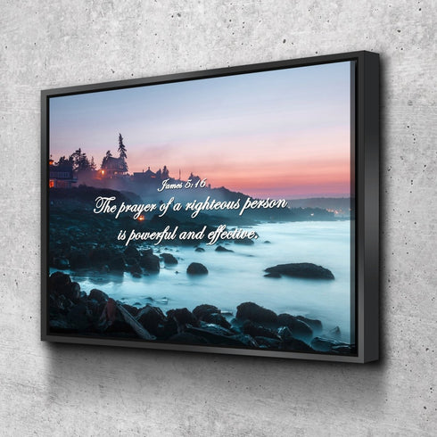 James 5:16 Wall Art Canvas Print
