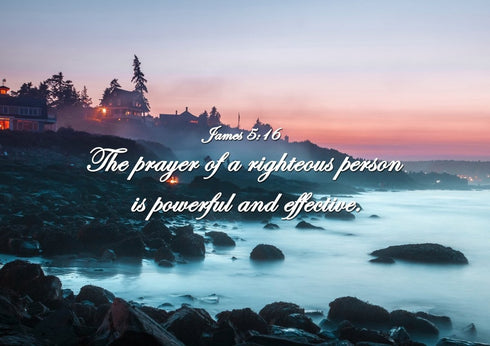 James 5:16 Wall Art Canvas Print