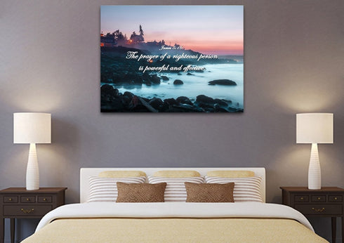 James 5:16 Wall Art Canvas Print