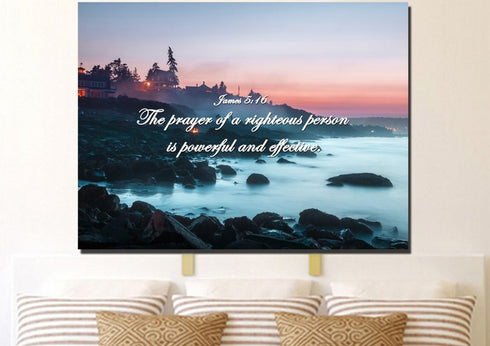 James 5:16 Wall Art Canvas Print