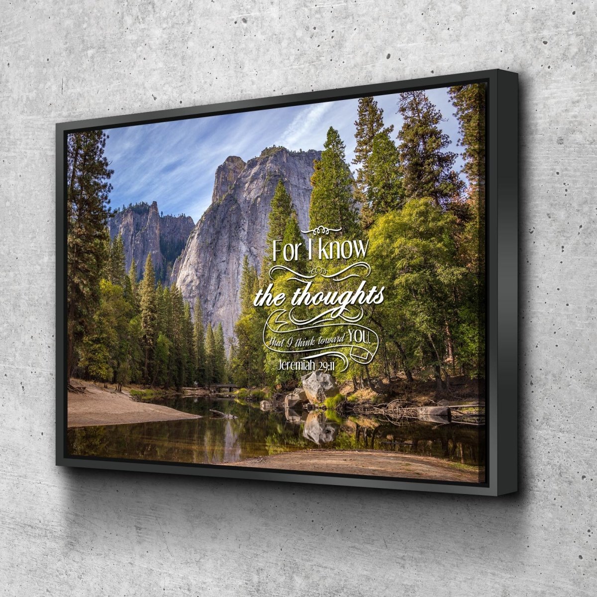 Jeremiah 29:11 KJV #1 Bible Verse Canvas Wall Art – Christian Walls