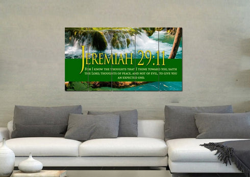 Jeremiah 29:11 KJV #11 Bible Verse Canvas Wall Art