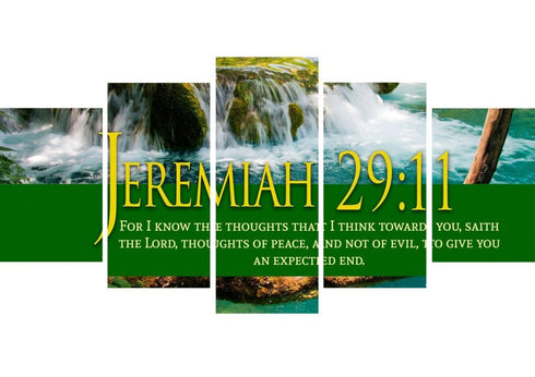 Jeremiah 29:11 KJV #11 Bible Verse Canvas Wall Art