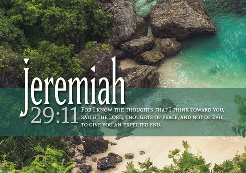 Jeremiah 29:11 KJV #12 Bible Verse Canvas Wall Art