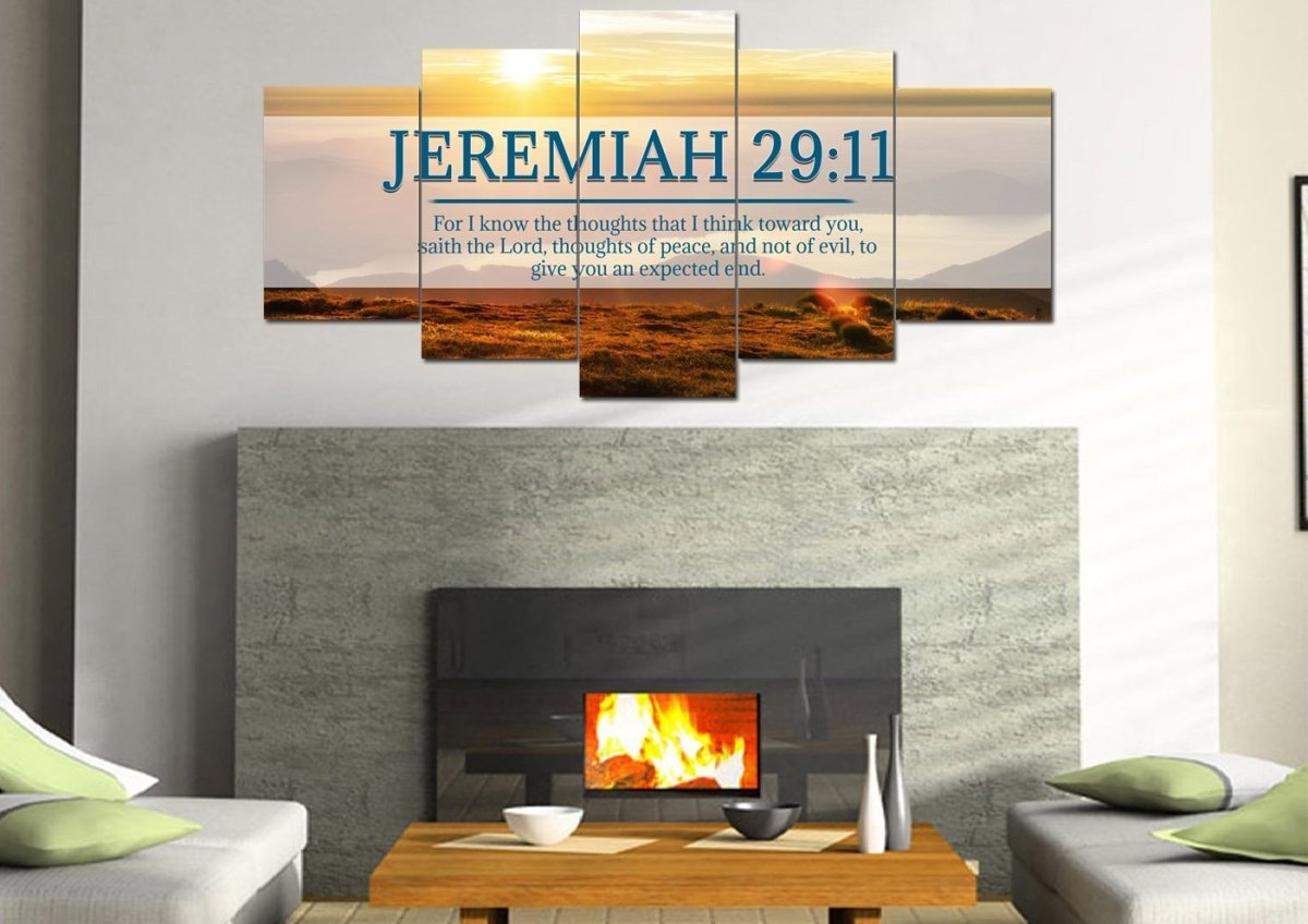 Jeremiah 29:11 KJV #13 Bible Verse Canvas Wall Art – Christian Walls