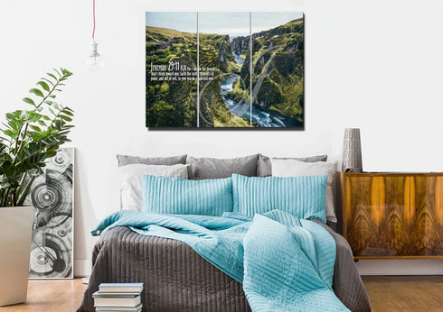 Jeremiah 29:11 KJV #14 Bible Verse Canvas Wall Art