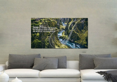 Jeremiah 29:11 KJV #14 Bible Verse Canvas Wall Art