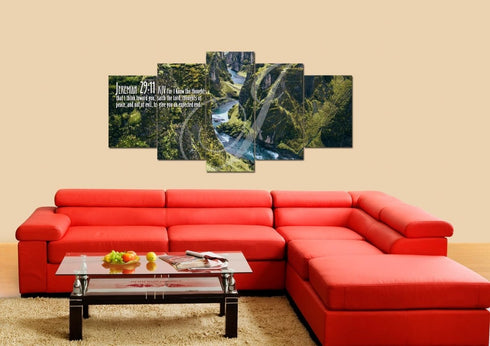 Jeremiah 29:11 KJV #14 Bible Verse Canvas Wall Art