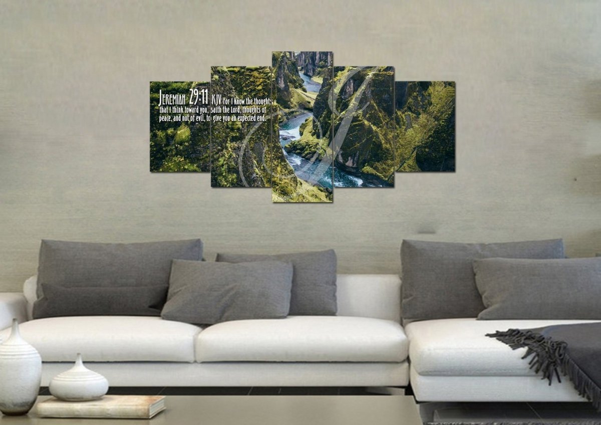 Jeremiah 29:11 KJV #14 Bible Verse Canvas Wall Art – Christian Walls