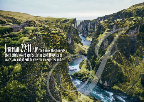Jeremiah 29:11 KJV #14 Bible Verse Canvas Wall Art