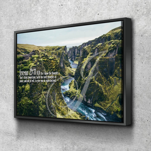 Jeremiah 29:11 KJV #14 Bible Verse Canvas Wall Art