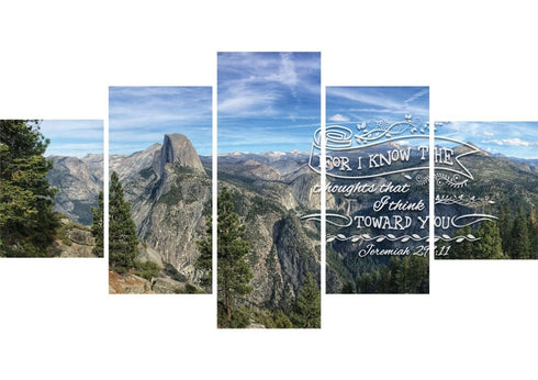 Jeremiah 29:11 KJV #2 Bible Verse Canvas Wall Art