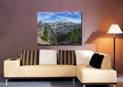 Jeremiah 29:11 KJV #2 Bible Verse Canvas Wall Art