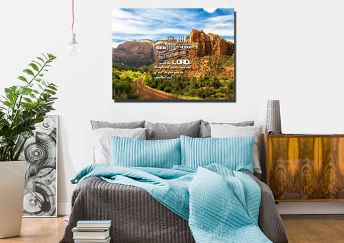 Jeremiah 29:11 KJV #3 Bible Verse Canvas Wall Art