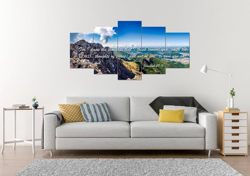 Jeremiah 29:11 KJV #4 Bible Verse Canvas Wall Art