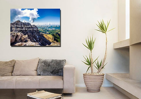 Jeremiah 29:11 KJV #4 Bible Verse Canvas Wall Art