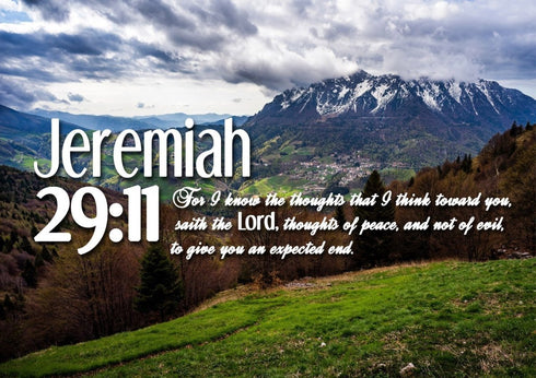Jeremiah 29:11 KJV #5 Bible Verse Canvas Wall Art