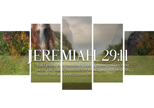 Jeremiah 29:11 KJV #6 Bible Verse Canvas Wall Art