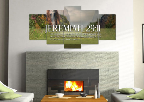 Jeremiah 29:11 KJV #6 Bible Verse Canvas Wall Art