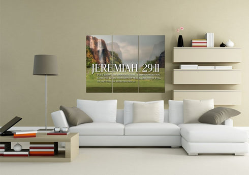 Jeremiah 29:11 KJV #6 Bible Verse Canvas Wall Art