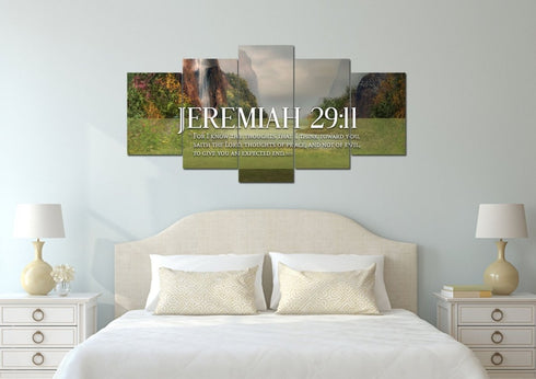 Jeremiah 29:11 KJV #6 Bible Verse Canvas Wall Art