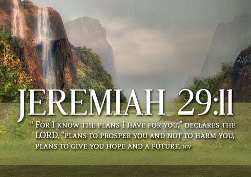 Jeremiah 29:11 KJV #6 Bible Verse Canvas Wall Art