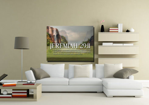 Jeremiah 29:11 KJV #6 Bible Verse Canvas Wall Art