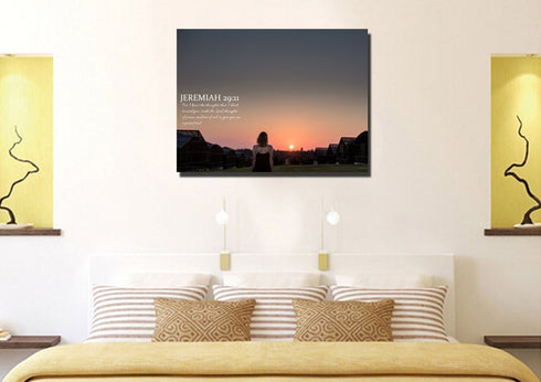 Jeremiah 29:11 KJV #7 Bible Verse Canvas Wall Art