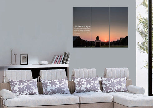 Jeremiah 29:11 KJV #7 Bible Verse Canvas Wall Art