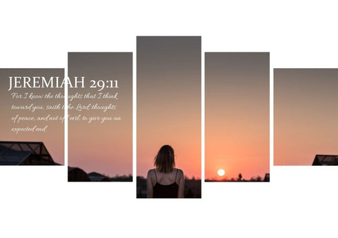 Jeremiah 29:11 KJV #7 Bible Verse Canvas Wall Art