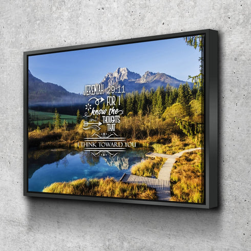 Jeremiah 29:11 KJV #8 Bible Verse Canvas Wall Art