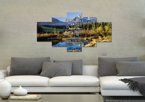 Jeremiah 29:11 KJV #8 Bible Verse Canvas Wall Art