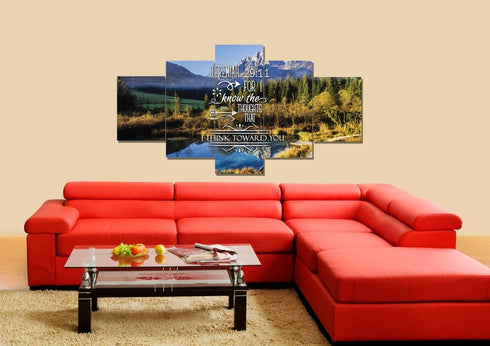 Jeremiah 29:11 KJV #8 Bible Verse Canvas Wall Art