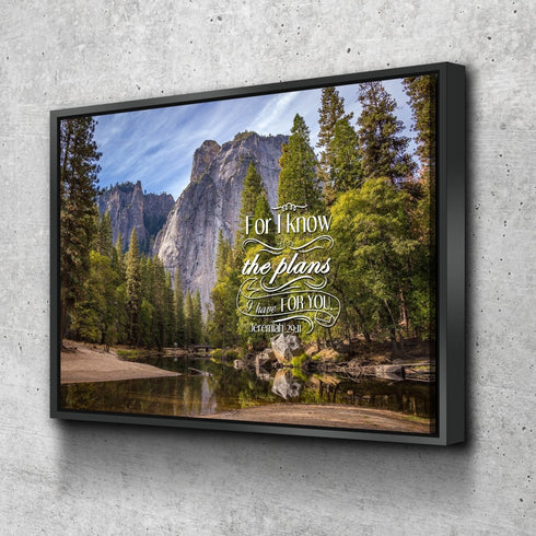 Jeremiah 29:11 NIV #1 Bible Verse Canvas Wall Art